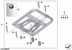 Set, Top Case carriers, aluminum