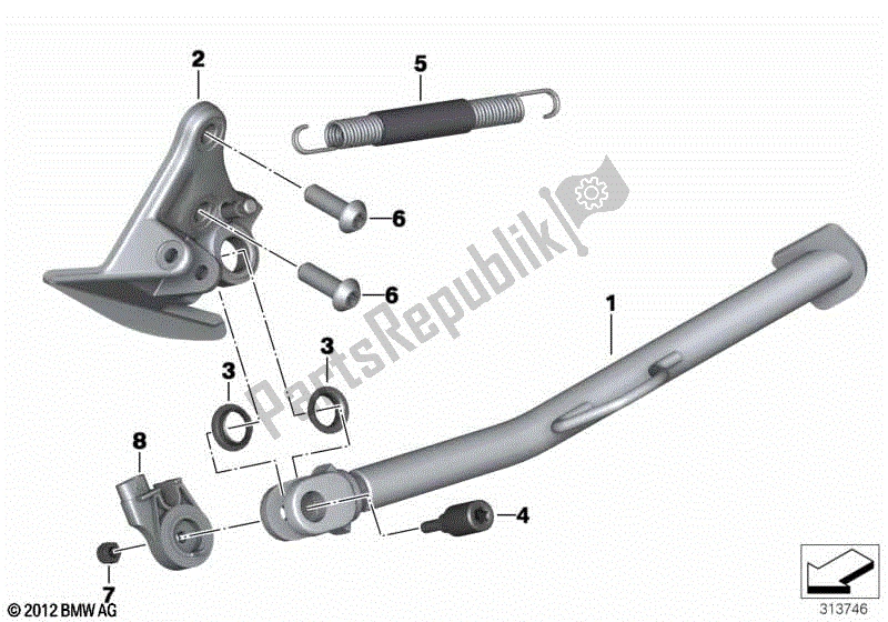 Todas las partes para Costado de BMW F 800 GS K 72 2017 - 2018