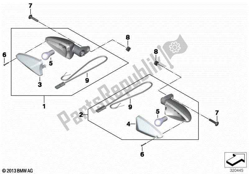 Todas las partes para Intermitentes, Traseros de BMW F 800 GS K 72 2017 - 2018