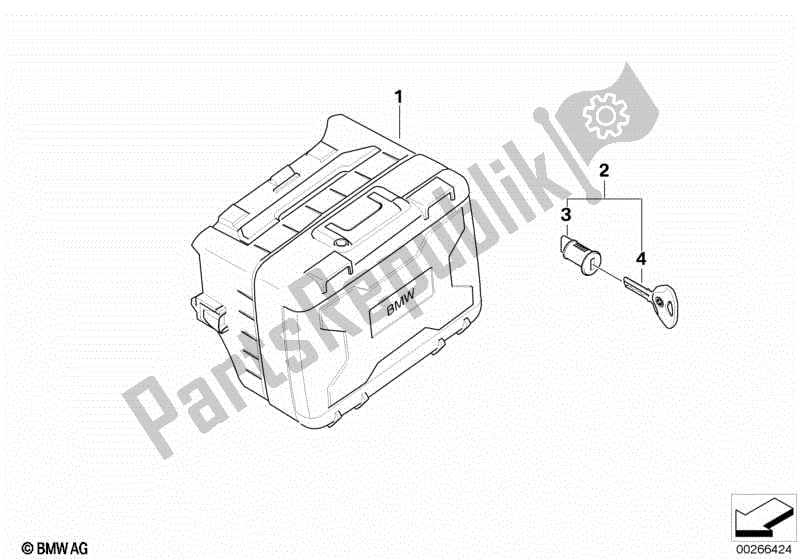 Todas las partes para Caso Vario de BMW F 800 GS K 72 2017 - 2018