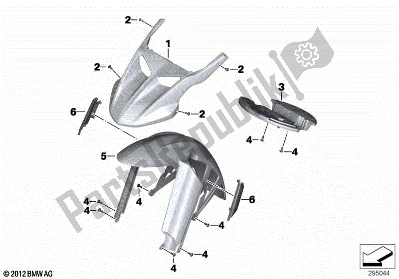 Todas las partes para Cubierta De Rueda, Delantera de BMW F 800 GS K 72 2017 - 2018