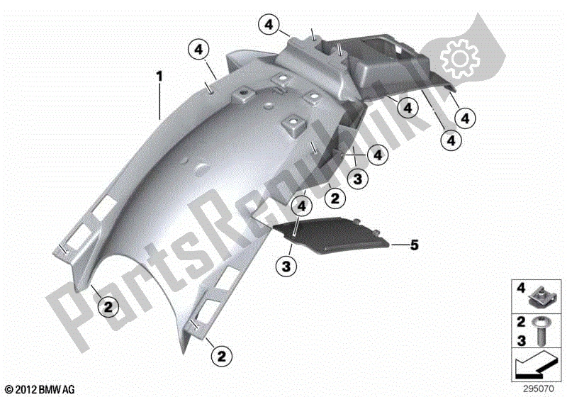 Todas las partes para Cubierta De Rueda, Trasera de BMW F 800 GS K 72 2017 - 2018