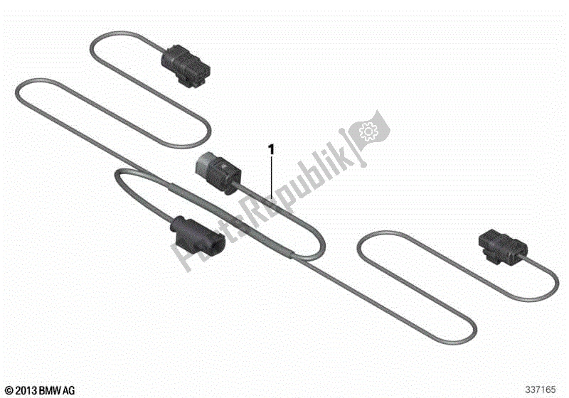 Toutes les pièces pour le Faisceau De Câbles, éclairage De Conduite Auxiliaire du BMW F 800 GS K 72 2017 - 2018