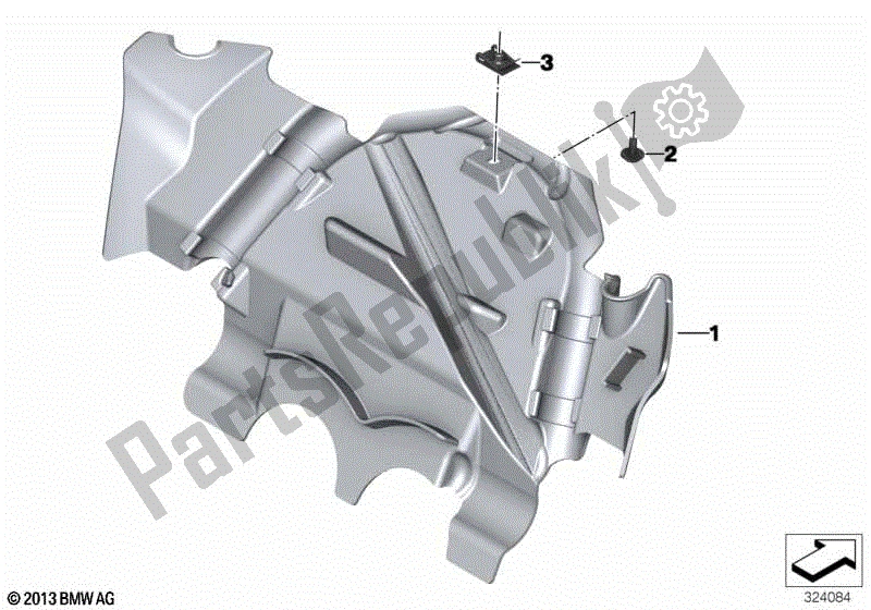 Todas las partes para Abschottung de BMW F 800 GS ADV K 75 2013 - 2016