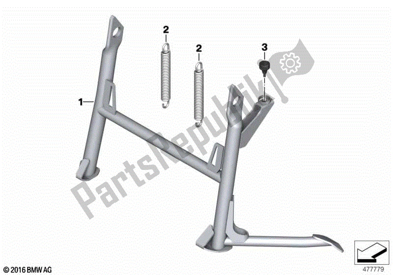 Todas las partes para Soporte Central de BMW F 800 GS ADV K 75 2013 - 2016