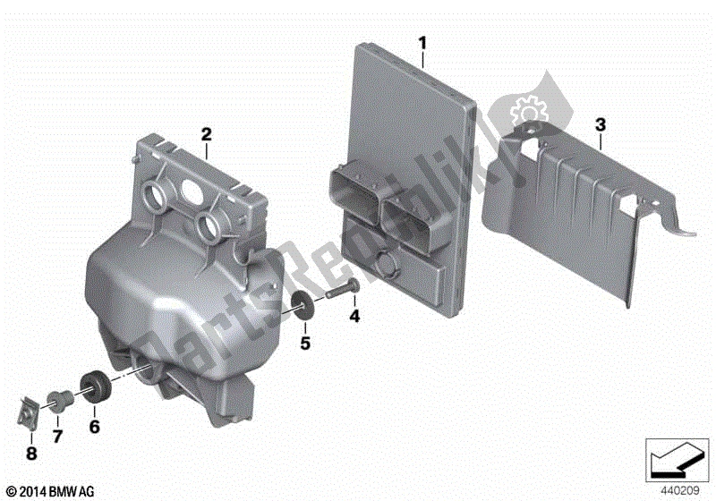 Todas las partes para Electrónica Del Chasis Central de BMW F 800 GS ADV K 75 2013 - 2016