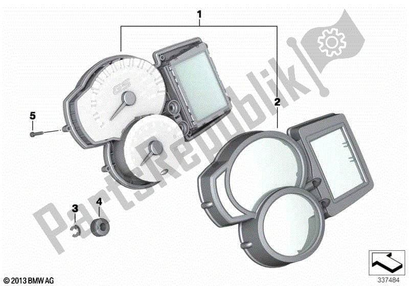 Todas las partes para Combinación De Instrumentos de BMW F 800 GS ADV K 75 2013 - 2016