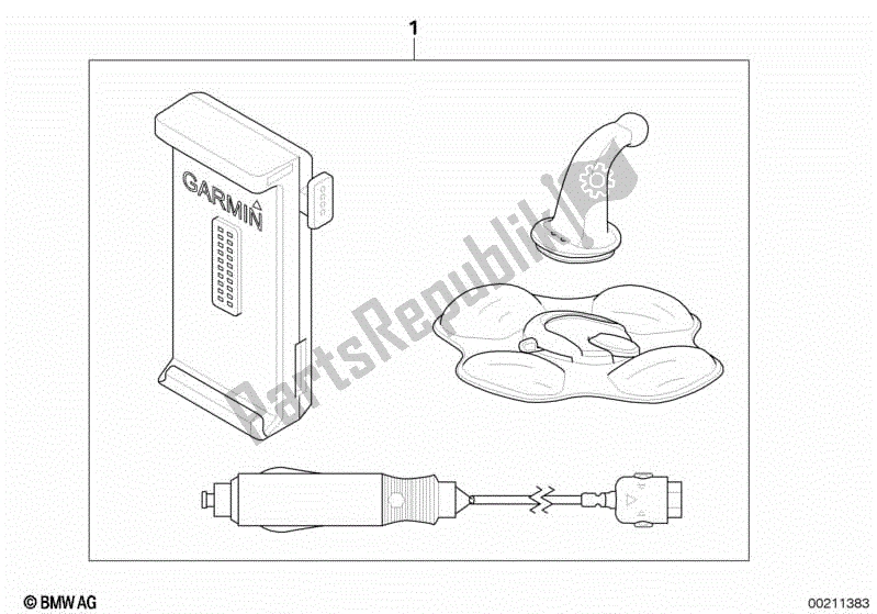 Todas las partes para Instalacion Turismos Kit De Navegador Iv de BMW F 800 GS ADV K 75 2013 - 2016