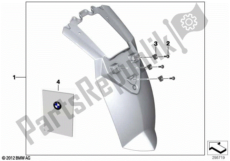 Todas las partes para Conjunto De Extensiones De Protección Contra Salpicaduras de BMW F 800 GS ADV K 75 2013 - 2016