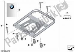 Set, Top Case carriers, aluminum