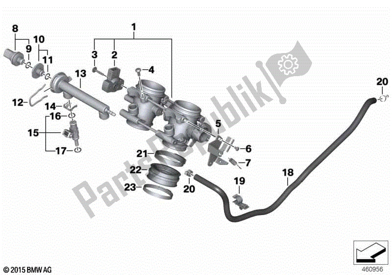 Todas las partes para Conjunto De Carcasa Del Acelerador de BMW F 800 GS ADV K 75 2013 - 2016