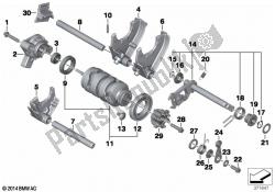 6-speed transmission shift components