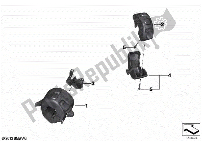 Todas las partes para Interruptor Combinado En El Manillar de BMW F 800 GS ADV K 75 2016 - 2018