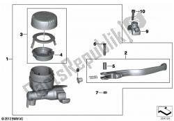 conjunto do travão de mão braçadeira do guiador m6