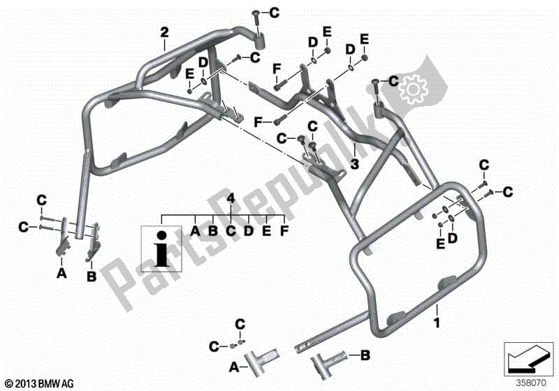 Todas las partes para Juego De Estuches, Estuches De Aluminio de BMW F 800 GS ADV K 75 2016 - 2018