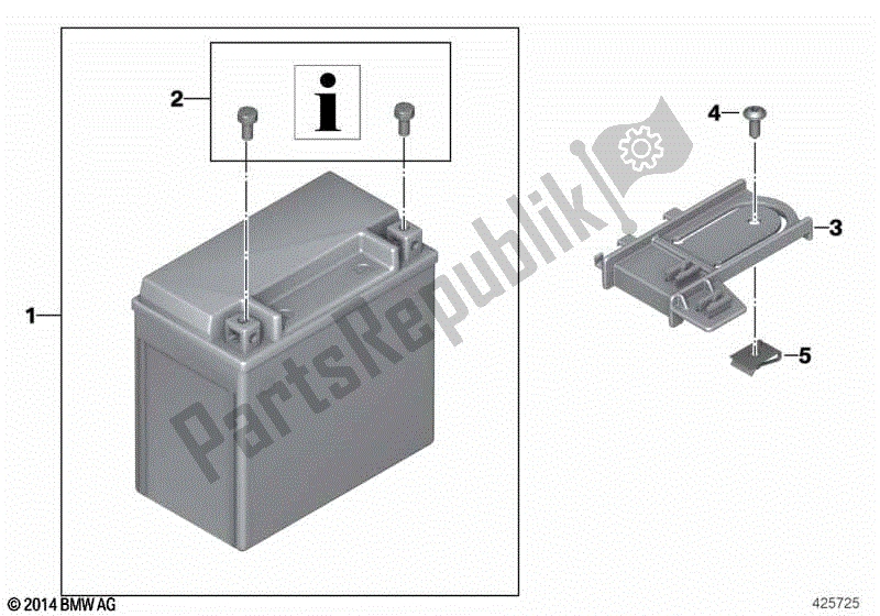 Todas las partes para Batería Agm de BMW F 800 GT K 71 2012 - 2016