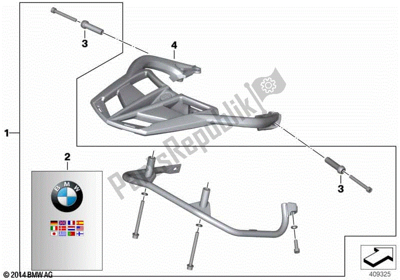 Todas las partes para Titular De La Caja de BMW F 800 GT K 71 2012 - 2016