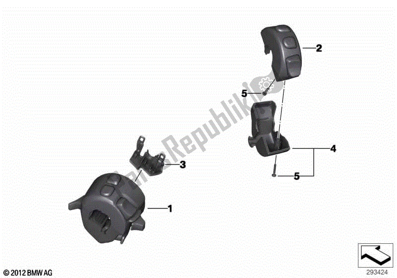 Todas las partes para Interruptor Combinado En El Manillar de BMW F 800 GT K 71 2012 - 2016