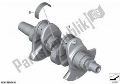 Crankshaft with bearing shells