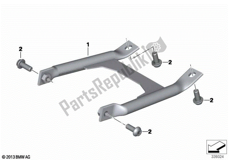 Todas las partes para Refuerzo De La Barra De Choque de BMW F 800 GT K 71 2012 - 2016