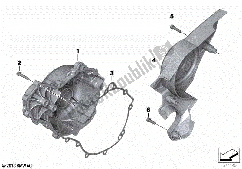 Todas las partes para Cubierta De La Carcasa Del Motor, Derecha de BMW F 800 GT K 71 2012 - 2016