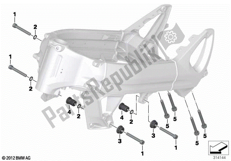 Todas las partes para Suspensión Del Motor de BMW F 800 GT K 71 2012 - 2016