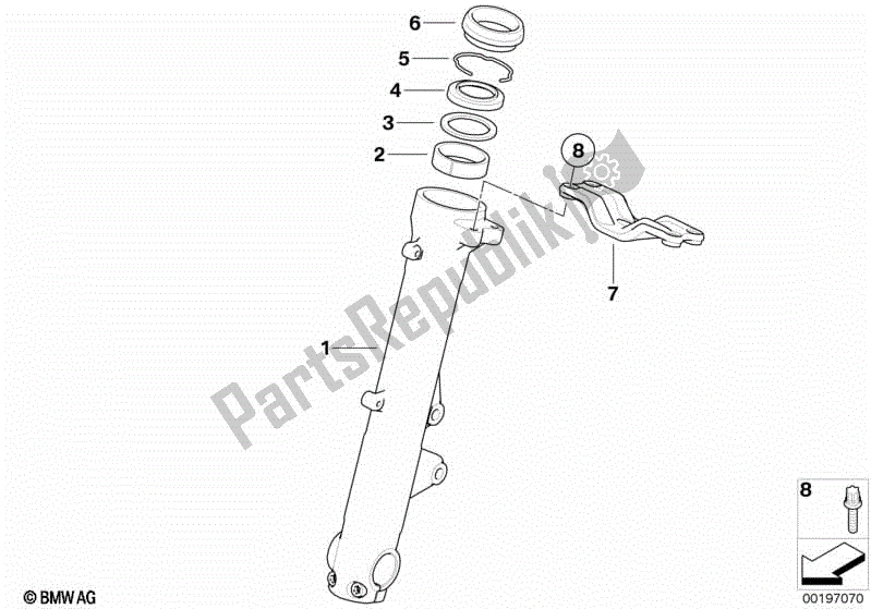 Toutes les pièces pour le Curseur De Fourche du BMW F 800 GT K 71 2012 - 2016