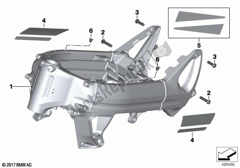 Todas las partes para Marco Frontal de BMW F 800 GT K 71 2012 - 2016