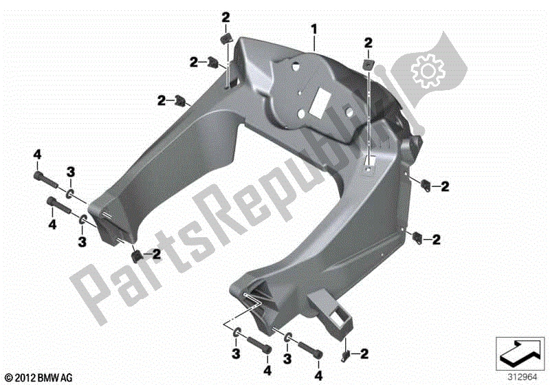 Todas las partes para Portador Del Panel Frontal de BMW F 800 GT K 71 2012 - 2016