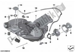 Fuel tank/mounting parts