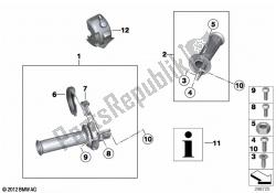 Handlebar grip, heated