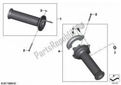 Handlebar grips unheated