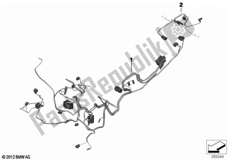 Todas las partes para Arnés Principal / Arnés Trasero de BMW F 800 GT K 71 2012 - 2016