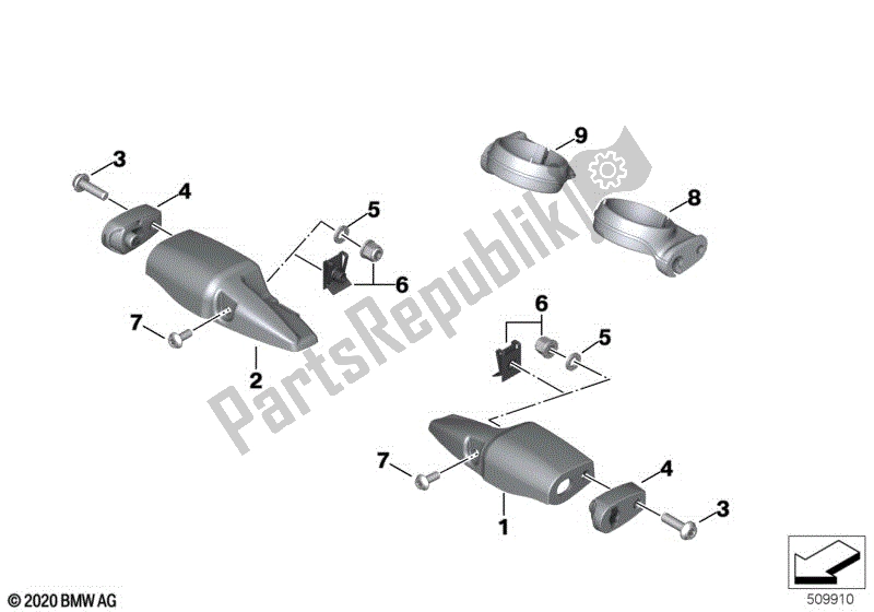 Todas las partes para Soporte Para Bombillas De Intermitentes, Delantero de BMW F 800 GT K 71 2012 - 2016