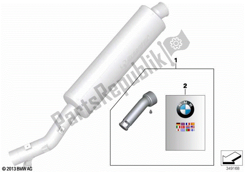 Todas las partes para Inserto De Silenciador de BMW F 800 GT K 71 2012 - 2016