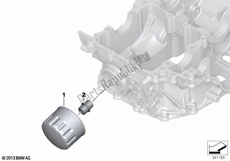 Todas las partes para Filtro De Aceite de BMW F 800 GT K 71 2012 - 2016