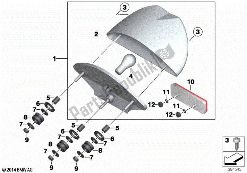 Todas las partes para Luz Trasera de BMW F 800 GT K 71 2012 - 2016