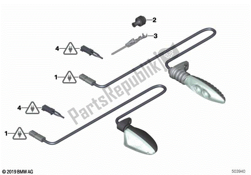 Todas las partes para Conector De Reparación, Lámpara Indicadora de BMW F 800 GT K 71 2012 - 2016