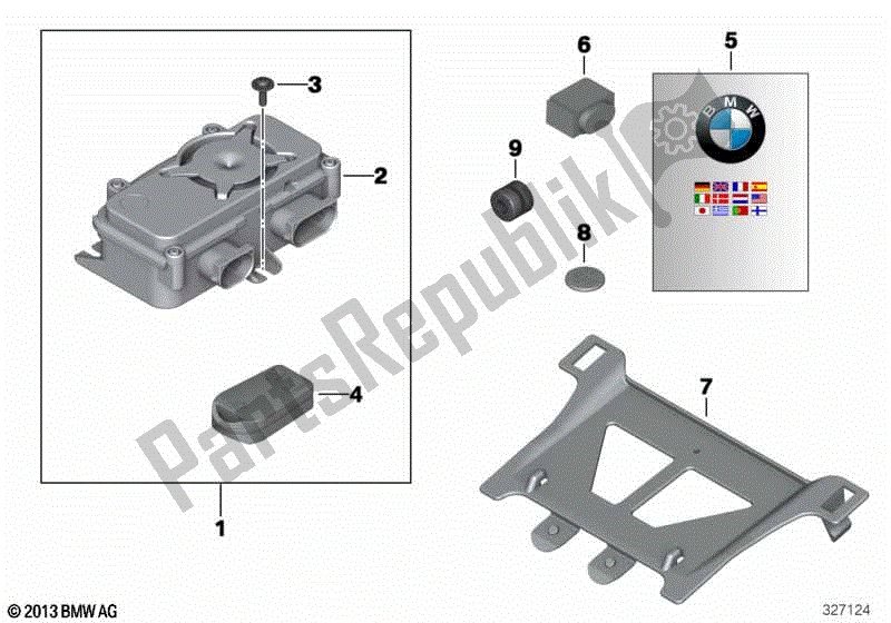 Todas las partes para Sistema De Alarma Antirrobo Modernizado de BMW F 800 GT K 71 2012 - 2016