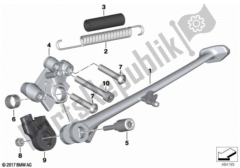 Todas las partes para Costado de BMW F 800 GT K 71 2012 - 2016