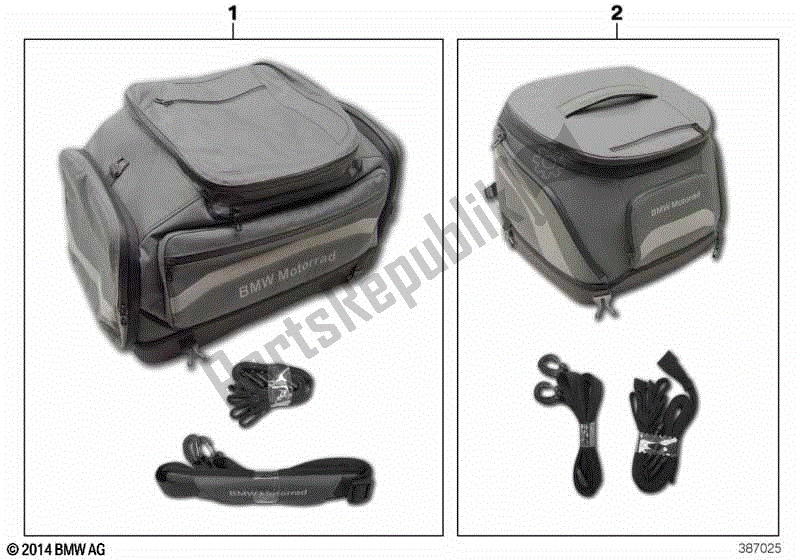 Todas las partes para Bolsa Blanda 3 de BMW F 800 GT K 71 2012 - 2016