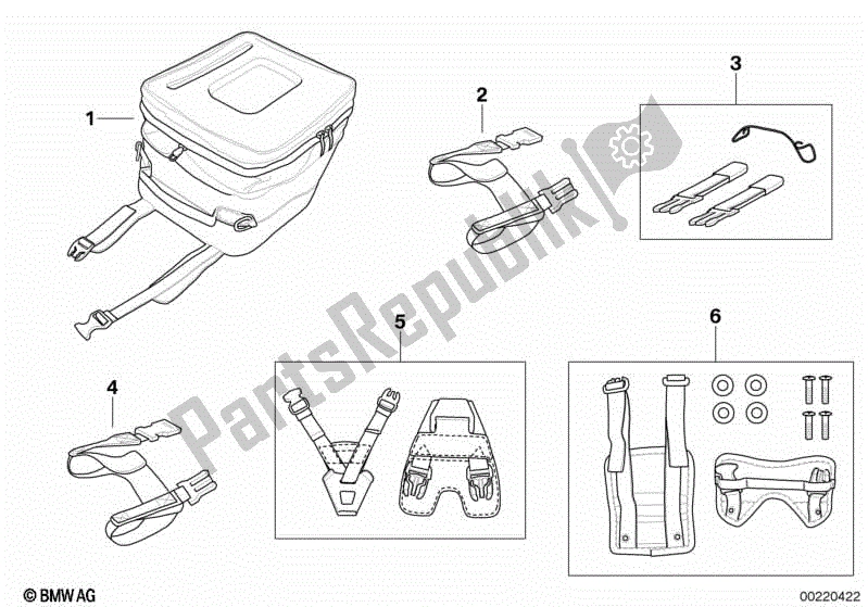 Todas las partes para Bolsa De Depósito Universal de BMW F 800 GT K 71 2012 - 2016