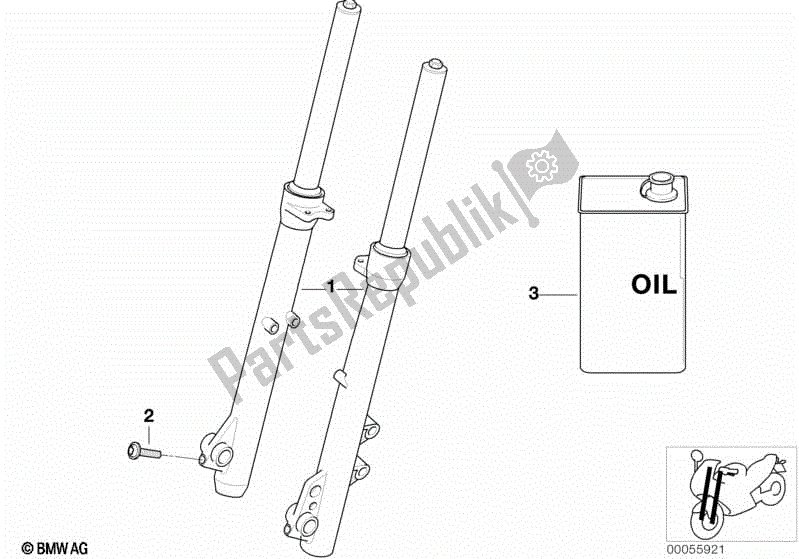 Todas las partes para Tenedor-telescopio de BMW F 800 GT K 71 2012 - 2016