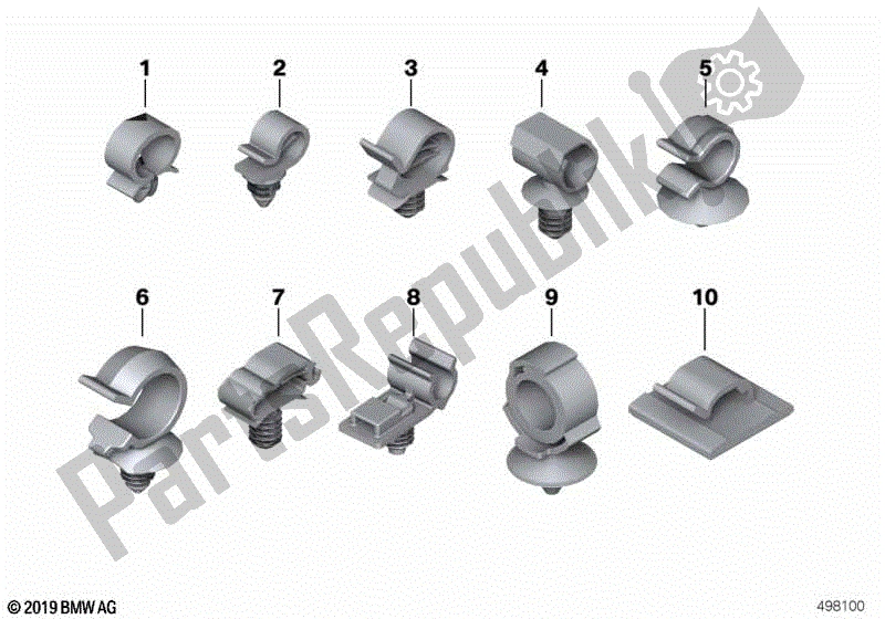 Todas las partes para Soporte De Tubo de BMW F 800 GT K 71 2012 - 2016