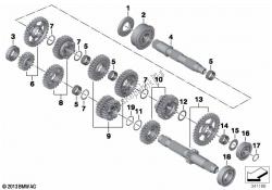 6-speed transmission/gearset parts