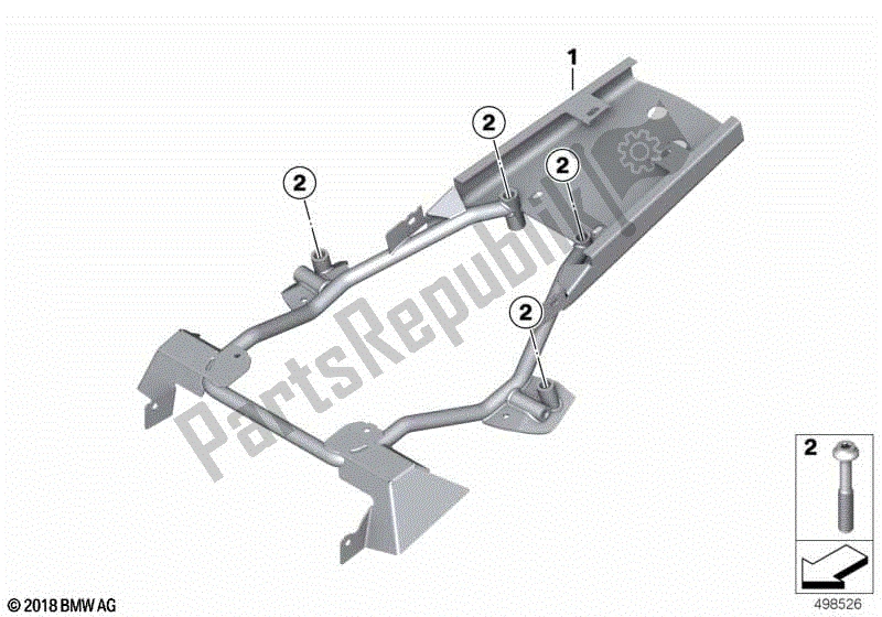 Todas las partes para Soporte Para Cabina De Radioteléfono de BMW F 800 GT K 71 2017 - 2018