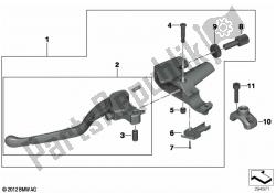 Clutch lever assembly handlebar clamp M6