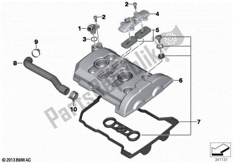 Todas las partes para Tapa De Culata / Piezas De Montaje de BMW F 800 GT K 71 2017 - 2018