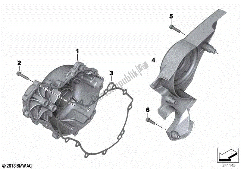 Todas las partes para Cubierta De La Carcasa Del Motor, Derecha de BMW F 800 GT K 71 2017 - 2018