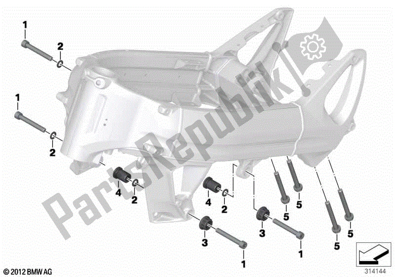 Todas las partes para Suspensión Del Motor de BMW F 800 GT K 71 2017 - 2018